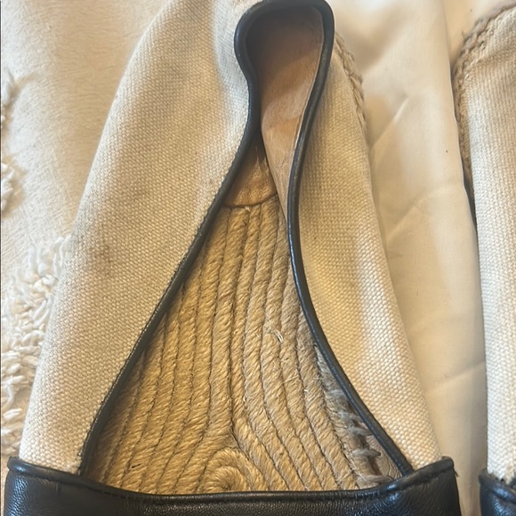 Black Leather Espadrilles - Picture 4 of 4